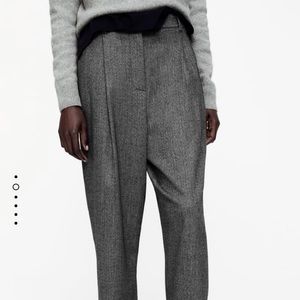 Zara Cropped Dad Pants
